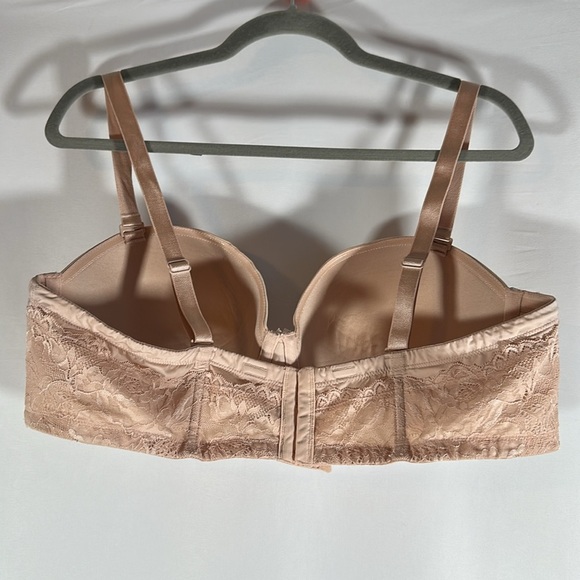 Torrid Curve Push-Up Strapless Cream Bra 44DD - Picture 3 of 5